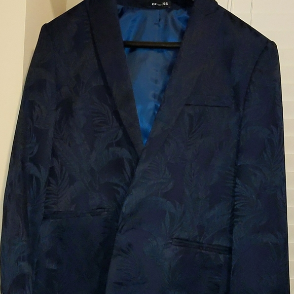 Express blazer with palm leaves